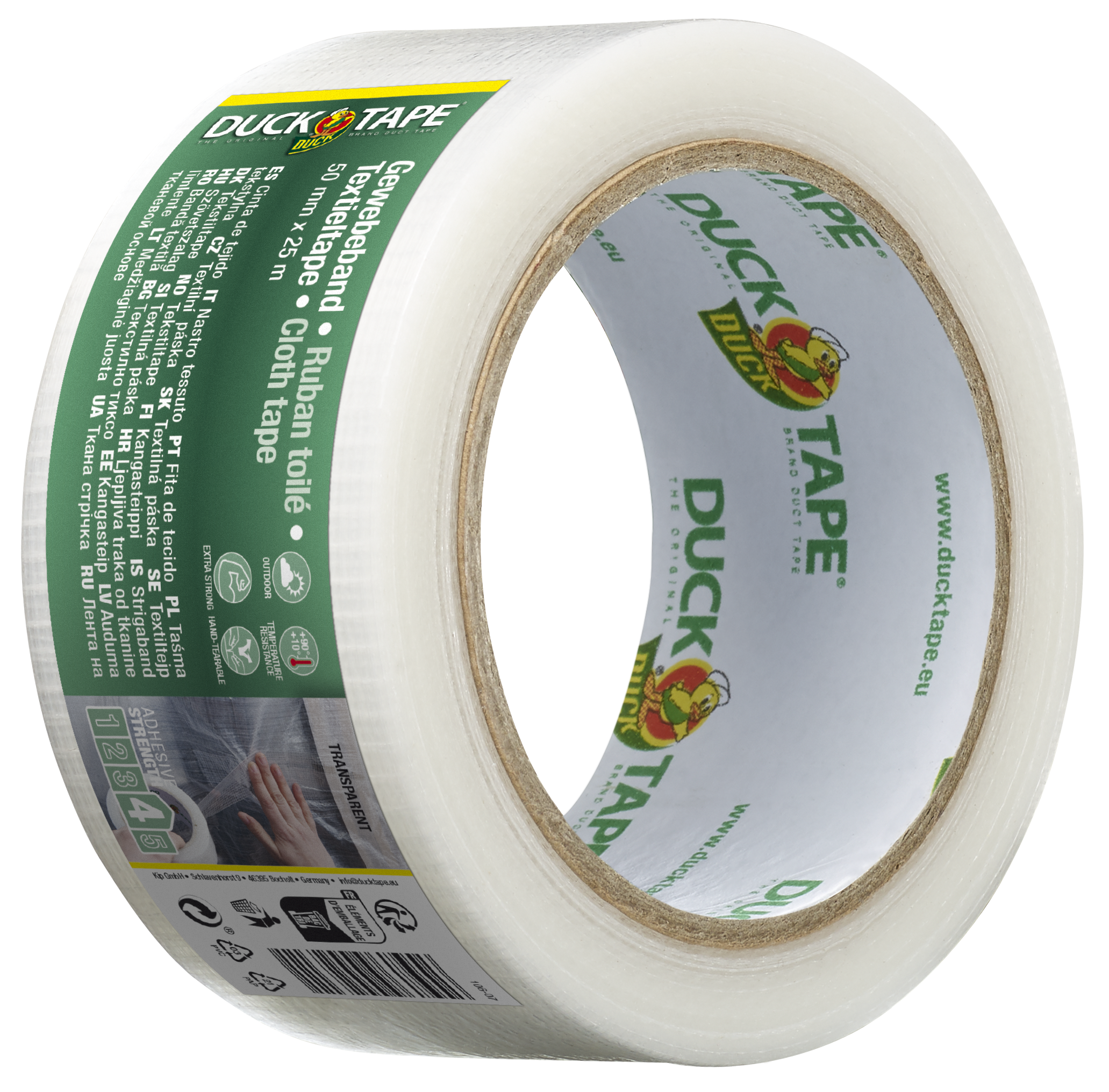 Ducktape Original Premium Gewebeband, das als wasserdichtes und extrem starkes Panzerband für Reparaturen dient.