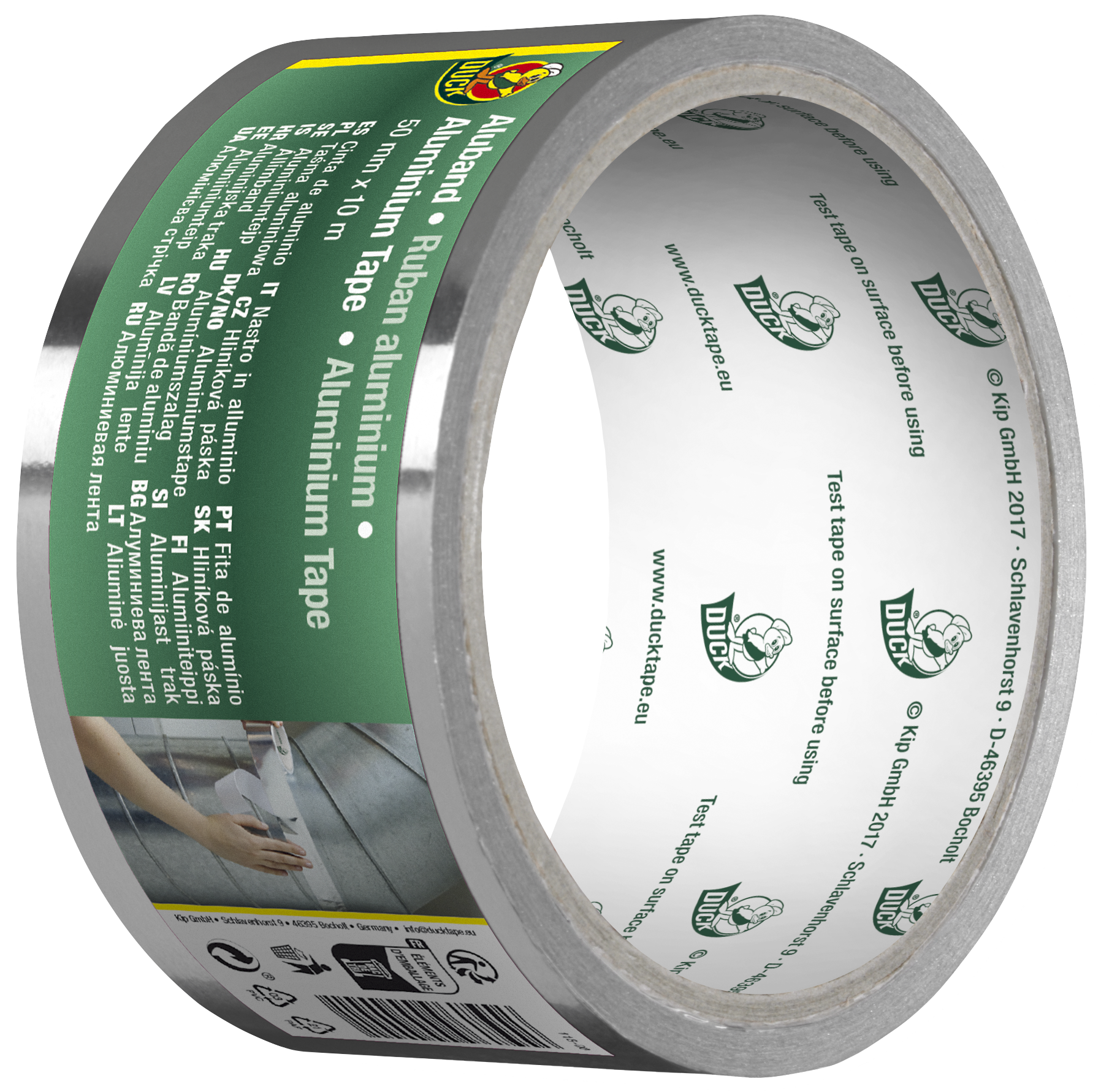 Flexibles Duck Aluband als Aluminium-Isolierband zum Abdichten von Heizungen und Lüftungen.
