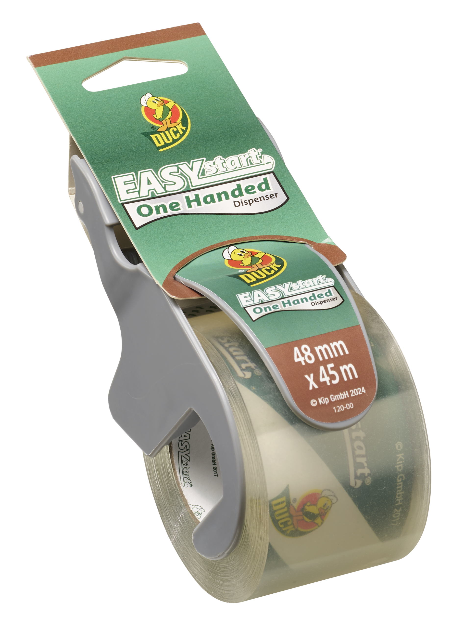 Duck Easy Start transparante verpakkingstape voor inpakken, verhuizen en kartonnen dozen