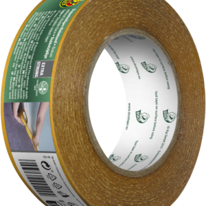 Duck plinttape als dubbelzijdige kleefband voor het veilig bevestigen van tapijtplinten en zachte plinten